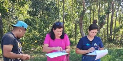 Aldeia indígena de Camaquã recebe cadastro para melhorias habitacionais