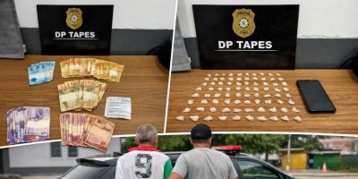 Suspeito de recolher dinheiro do tráfico de drogas para facção é preso em Tapes