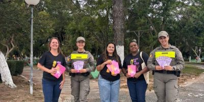 Brigada Militar e Prefeitura de Camaquã promovem ação de conscientização pelo Dia da Mulher