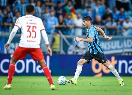 Grêmio sai na frente, mas cede empate ao RB Bragantino pela 5ª rodada do Brasileirão