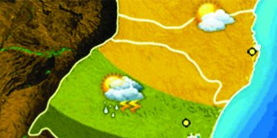 Chuvas irregulares predominam até quinta-feira no Rio Grande do Sul