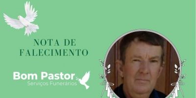 OBITUÁRIO: Nota de Falecimento de Elto José Nickel, de 59 anos
