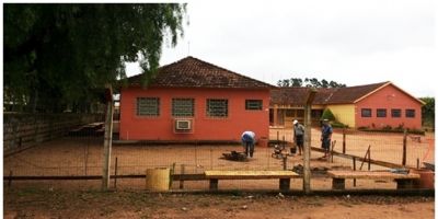 Cristal - iniciam as obras de ampliação da Escola Municipal Otto Becker