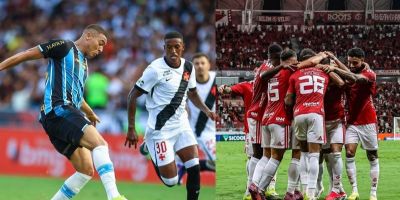 Grêmio perde para o Vasco e Inter vence a Chape pelo Brasileirão neste domingo (22)