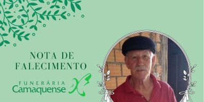 OBITUÁRIO: Nota de Falecimento de Wilmar Nunes Daniberg, de 73 anos
