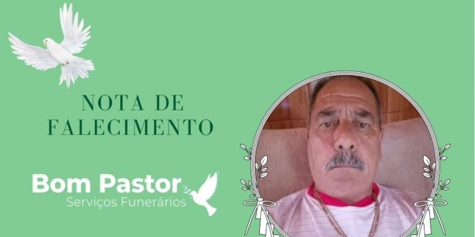 OBITUÁRIO: Nota de Falecimento de Valmir Rodrigues, de 65 anos