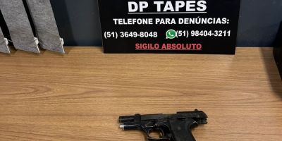 Homem é preso em flagrante com arma irregular e drogas na Vila Borges, em Tapes