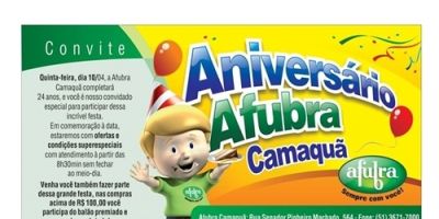 Afubra filial Camaquã comemora 24 anos nesta quinta-feira