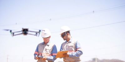 CEEE Equatorial alerta para riscos do uso de drones próximo à rede elétrica