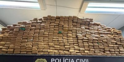 Mais de 316 kg de maconha são apreendidos em município gaúcho