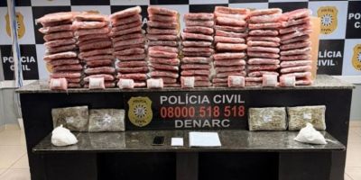 Mais de 30 kg de skunk são apreendidos em Canoas