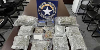Receita Federal apreende 4,5 kg de drogas em ônibus na BR-471, no Sul do RS