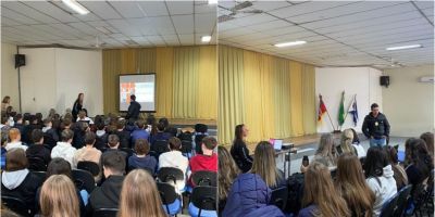 Polícia Civil realiza palestra do Programa Libertar em escola municipal de São Lourenço do Sul