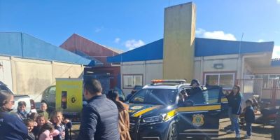 PRF realiza ação de educação no trânsito em escola municipal de Guaíba