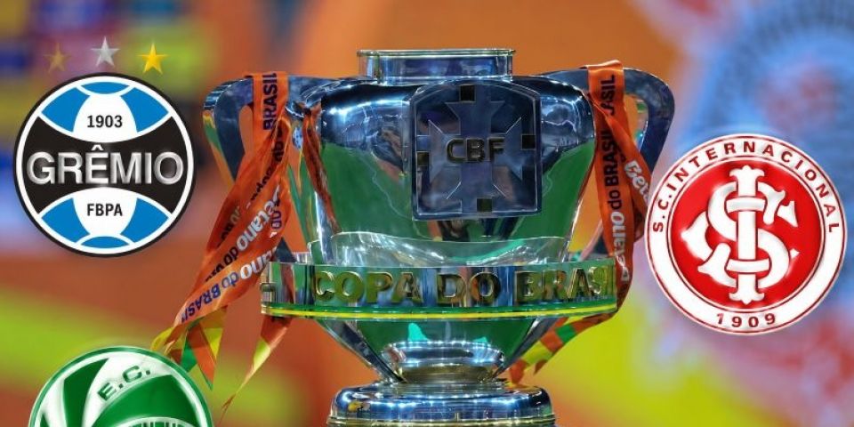 Definidos os adversários de Grêmio, Inter e Juventude nas oitavas da Copa do Brasil