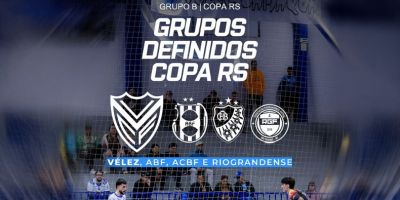 Vélez Camaquã conhece seus adversários da fase de grupos da Copa RS 2026