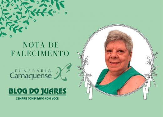 OBITUÁRIO: Nota de Falecimento de Maria Sarita Camargo Schuch com 85 anos