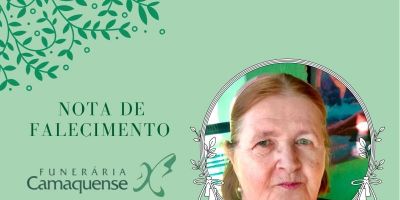 OBITUÁRIO: Nota de Falecimento de Maria Laurena Jaskulska Bernardes com 76 anos