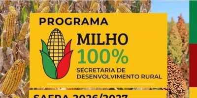 Inscrições para o Programa Milho 100% iniciam no dia 9 de junho em Camaquã
