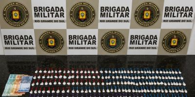 Ações da BM resultam em prisões e apreensão de drogas e arma de fogo em Camaquã