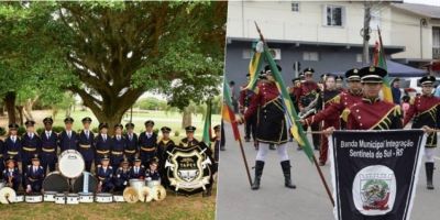 Bandas de Tapes e Sentinela do Sul recebem elogios de maestro campeão mundial