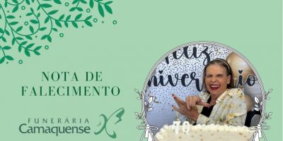OBITUÁRIO: Nota de Falecimento de Leila Maria de Paula Lopes de Almeida, de 70 anos