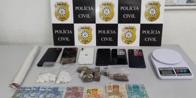 Quatro jovens são presos por tráfico de drogas em São Lourenço do Sul