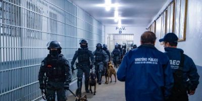 MPRS e Brigada Militar realizam revista geral na Penitenciária Estadual do Jacuí, em Charqueadas
