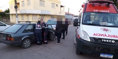 FOTOS: acidente envolvendo dois veículos deixa ferido em Camaquã