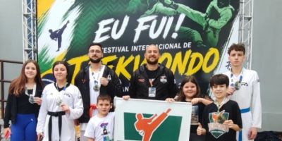 Atletas da Equipe Arena Taekwondo representam Camaquã no 8º Festival Internacional de Taekwondo