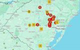 Rodovias estaduais apresentam bloqueios totais ou parciais em virtude das chuvas