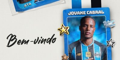 Grêmio anuncia a contratação do atacante Jovane Cabral, de 28 anos