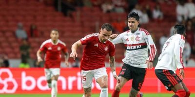Inter sai na frente, mas cede empate em 1 a 1 ao Flamengo pelo Brasileirão