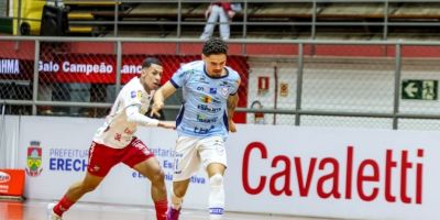 Camaquã Futsal é goleado por 8 a 1 para o Atlântico pelo Gauchão