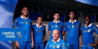 Grêmio lança terceiro uniforme para a temporada 2026
