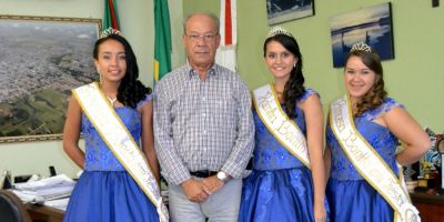 Prefeito de Camaquã recebe visita da Corte do 13º Bonito em Festa