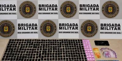 Jovem é preso por tráfico de drogas no bairro Viégas, em Camaquã