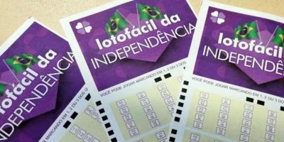 Lotofácil da Independência: 72 apostas faturam R$ 4,4 milhões cada
