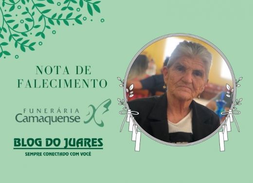 OBITUÁRIO: Nota de Falecimento de Zilda Zacher Tuchtenhagen, de 74 anos