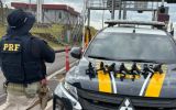 PRF apreende sete pistolas escondidas em carro na BR-386, no RS