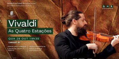Camaquã recebe concerto gratuito de “As Quatro Estações”, de Vivaldi, com participação de músicos locais e apoio da Blue Ville