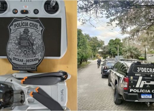 Polícia Civil apreende drone durante operação contra crimes rurais em Tapes