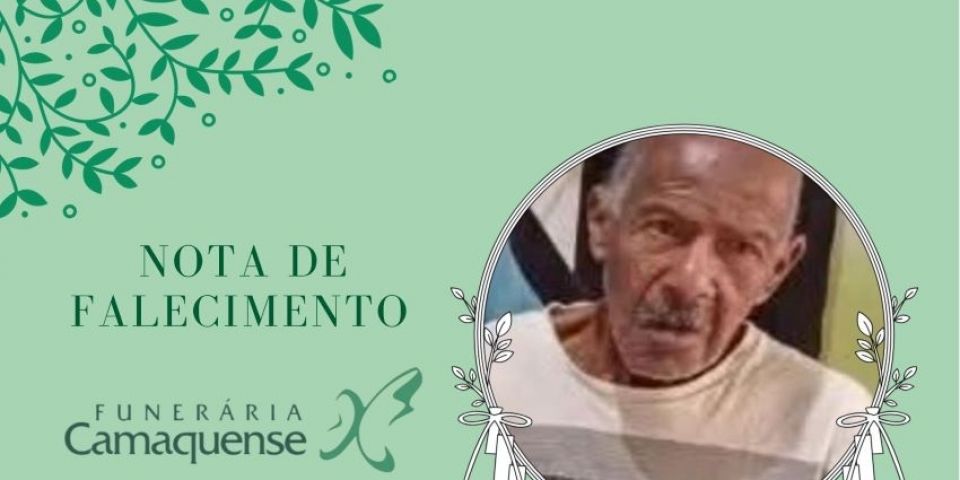 OBITUÁRIO: Nota de Falecimento de Pedro Jorge Gomes, de 84 anos