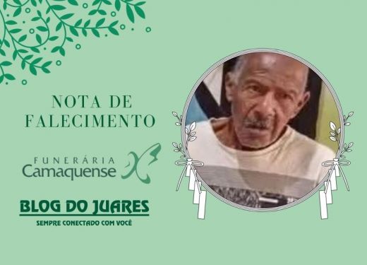 OBITUÁRIO: Nota de Falecimento de Pedro Jorge Gomes, de 84 anos