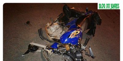 Acidente entre moto e carro deixa motociclista ferido no centro de Camaquã