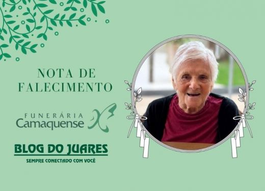 OBITUÁRIO: Nota de Falecimento de Maria Terezinha Boeira Barbosa, de 96 anos