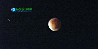 Eclipse lunar é registrado também em Camaquã, no Rio Grande do Sul