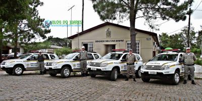 30º Batalhão de Polícia Militar recebe 4 novas viaturas para emprego no policiamento ostensivo