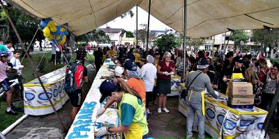 Camaquã - bolo gigante de aniversário do município será servido na próxima terça (22/4)