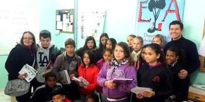 Escola Sepé Tiarajú visita Secretaria de Meio Ambiente de Camaquã